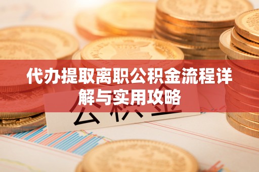 金阳代办提取离职公积金流程详解与实用攻略