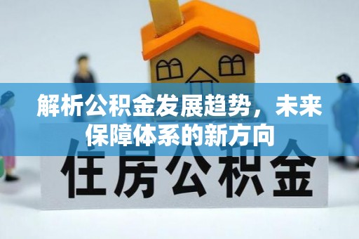 金阳解析公积金发展趋势，未来保障体系的新方向