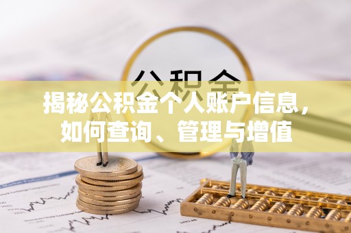 金阳揭秘公积金个人账户信息，如何查询、管理与增值