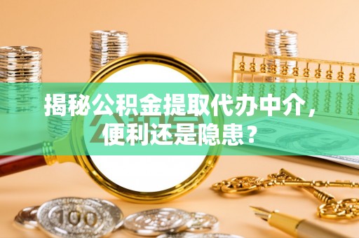 金阳揭秘公积金提取代办中介，便利还是隐患？