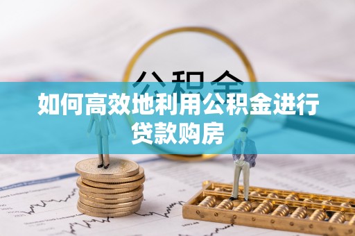 金阳如何高效地利用公积金进行贷款购房